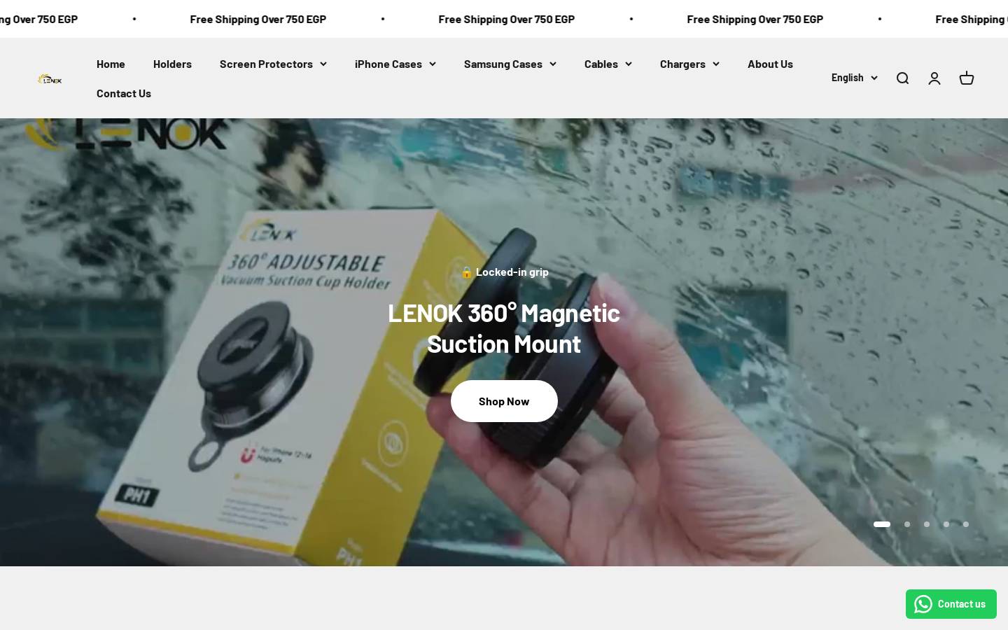 lenok-egypt.com homepage screenshot