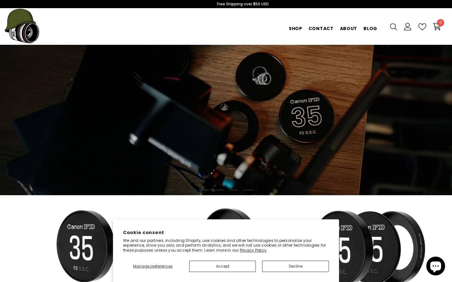 lenslids.com homepage screenshot