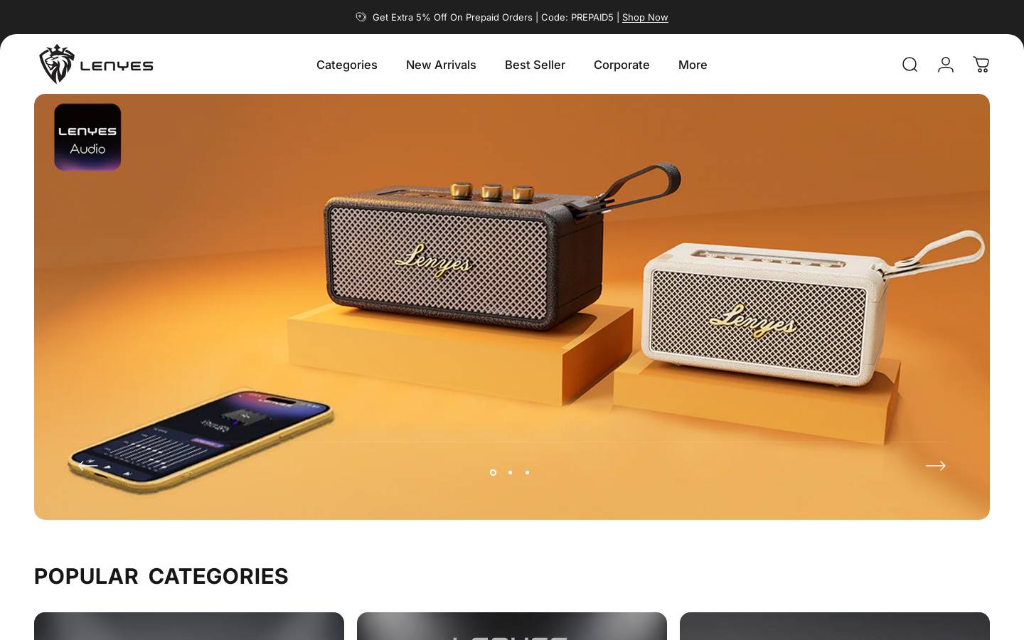 lenyesindia.com homepage screenshot