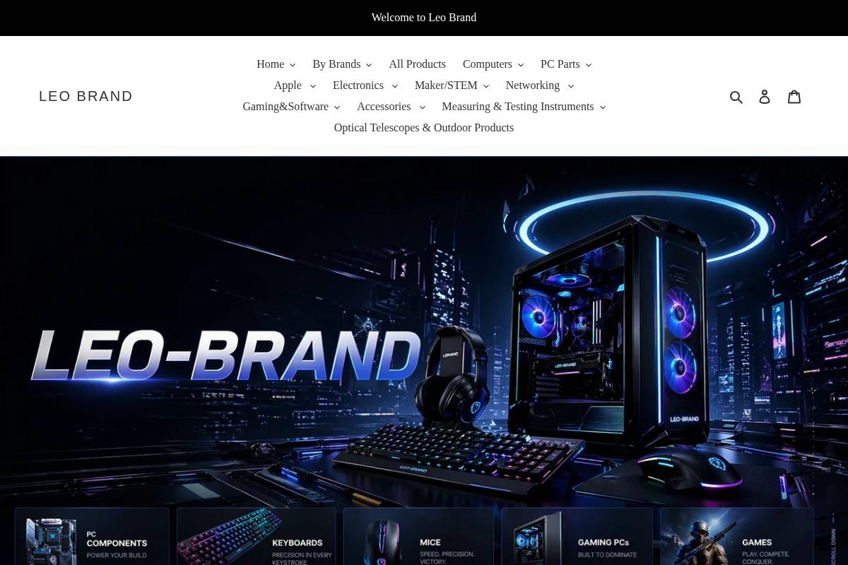 leo-brand.com homepage screenshot