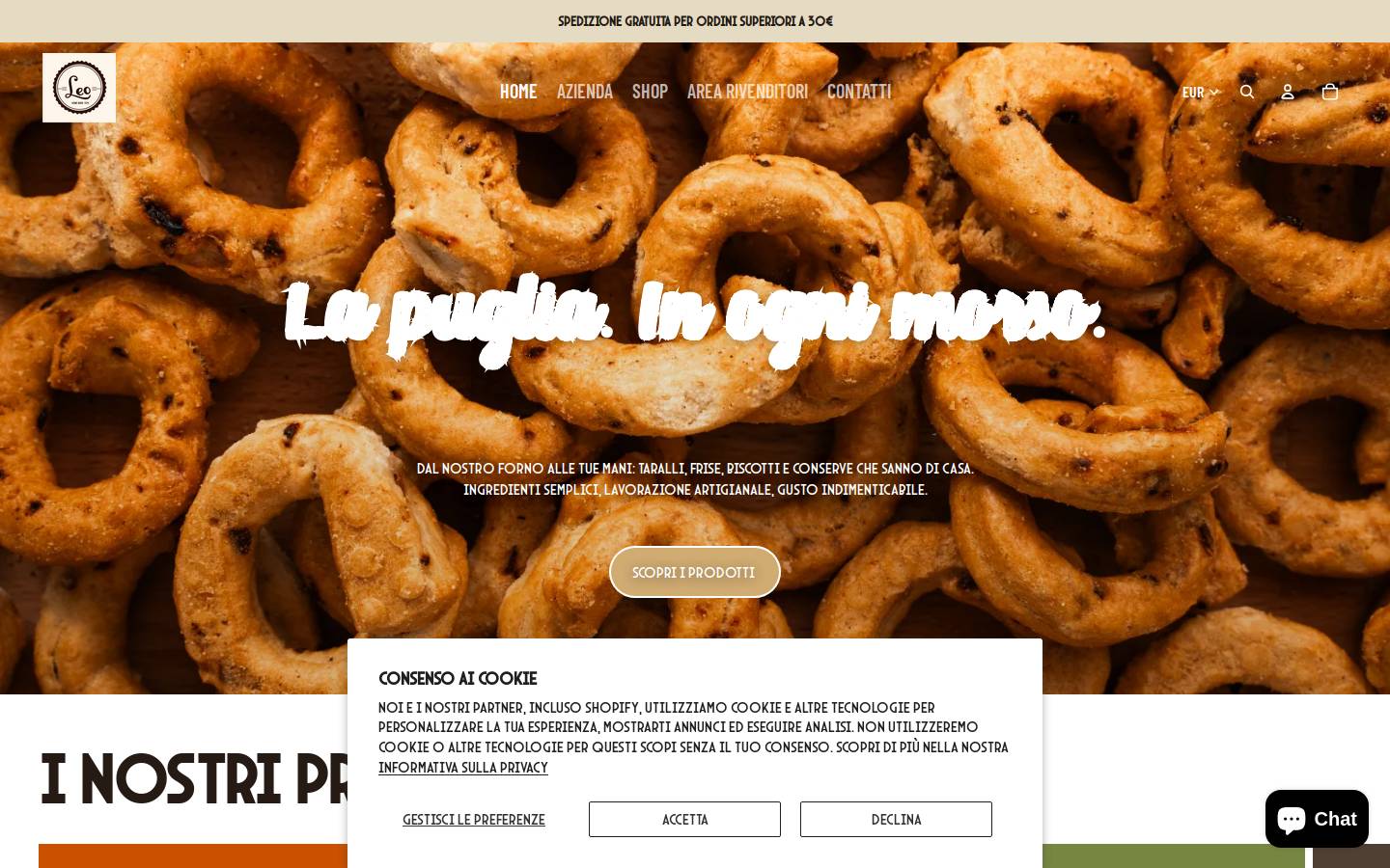 leobuongusto.it homepage screenshot