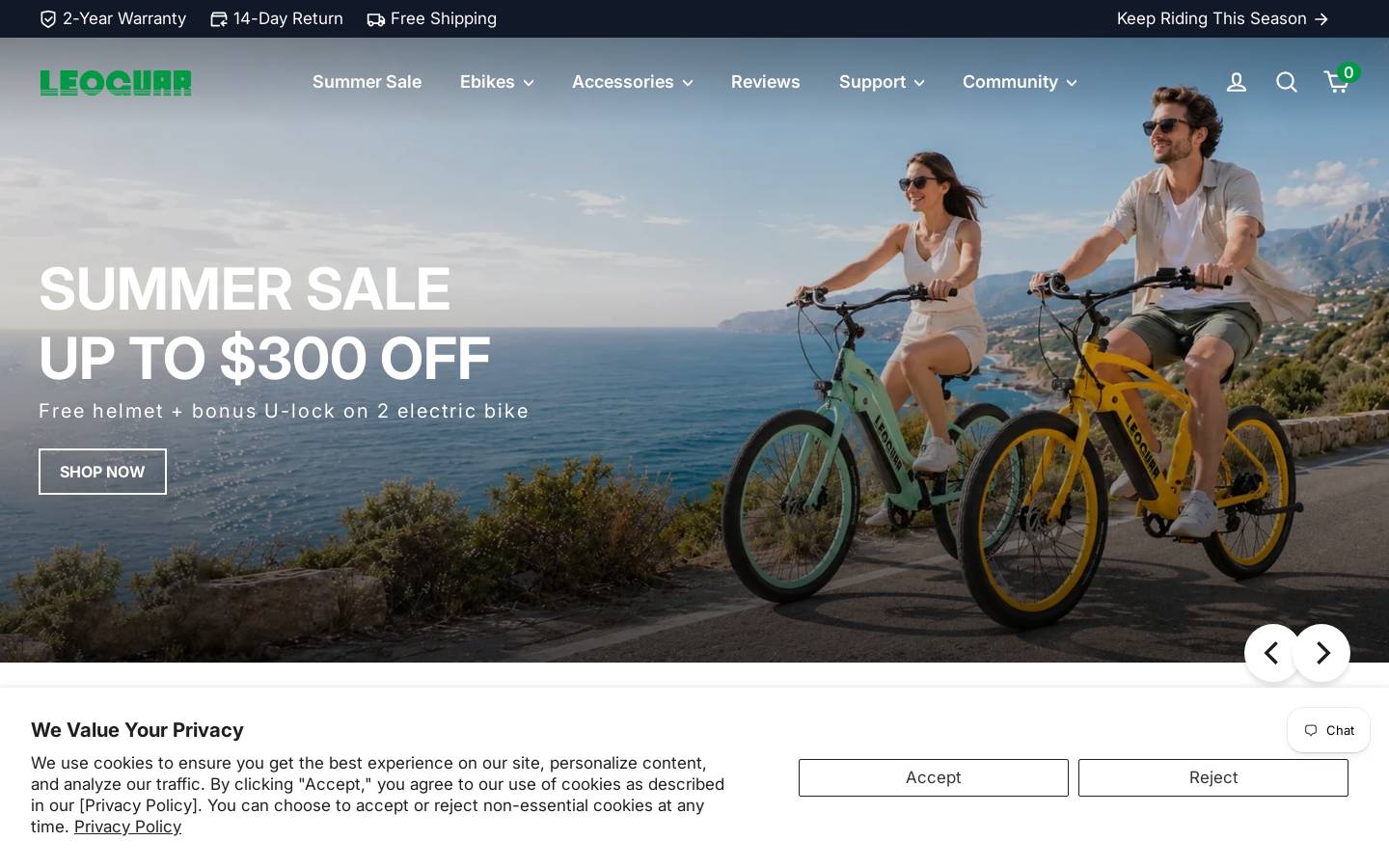 Leoguarbikes homepage screenshot