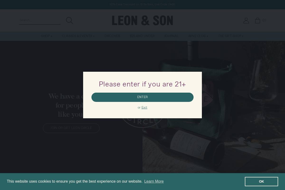 leoncircle.com homepage screenshot
