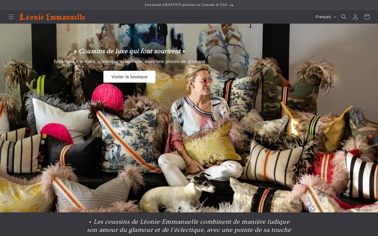 leonie-emmanuelle.com homepage screenshot