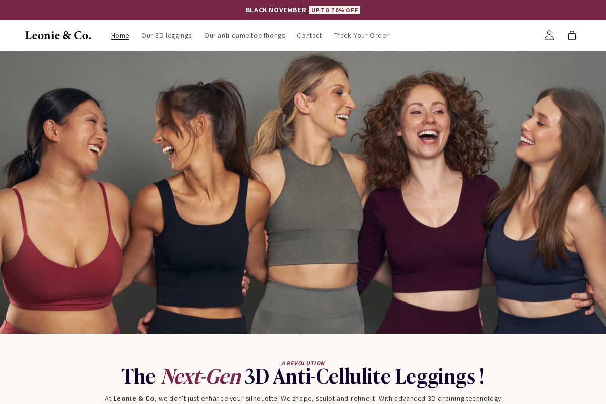 Leonie & co homepage screenshot