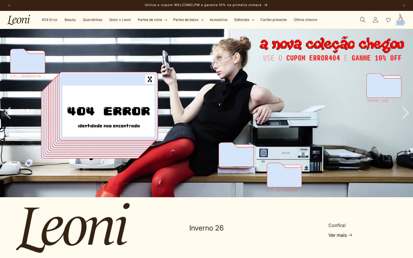 leoniperme.com homepage screenshot