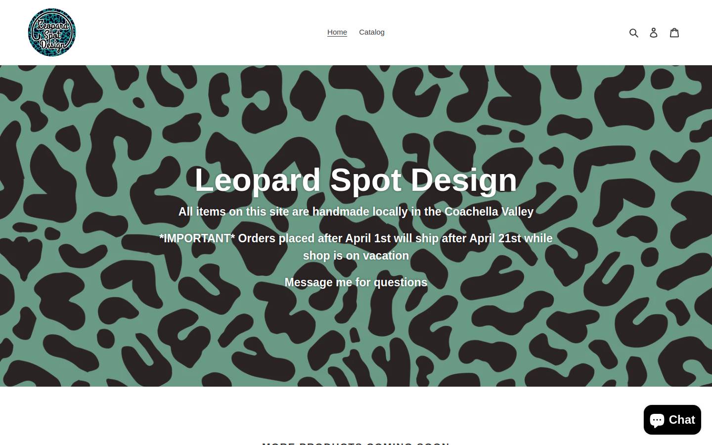 leopardspotdesign.com homepage screenshot