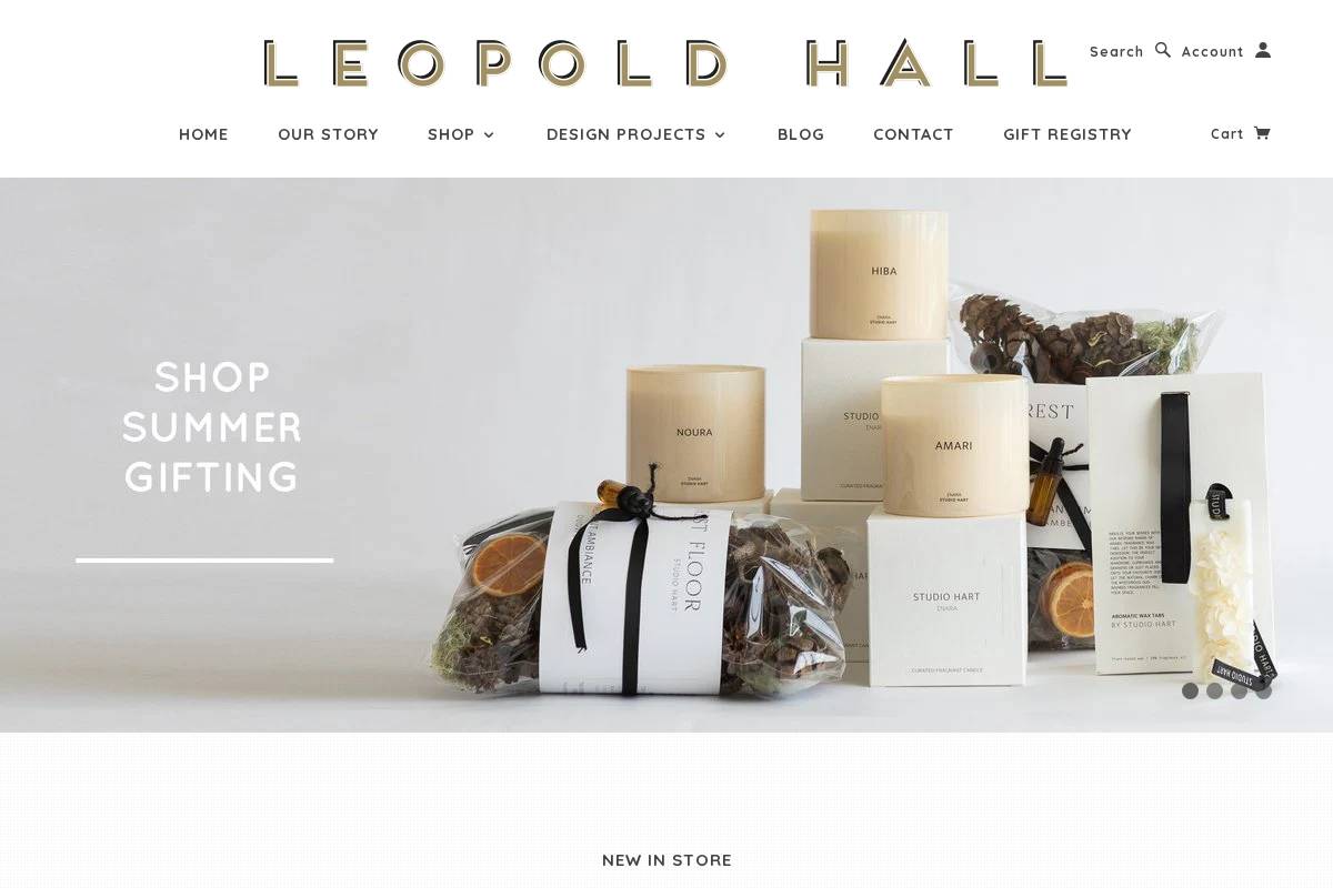 leopoldhall.co.nz homepage screenshot