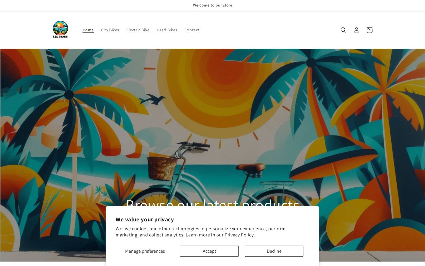 leotrade.shop homepage screenshot