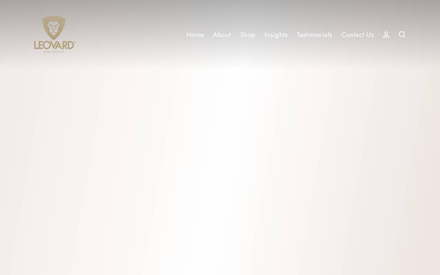 leovard.com homepage screenshot