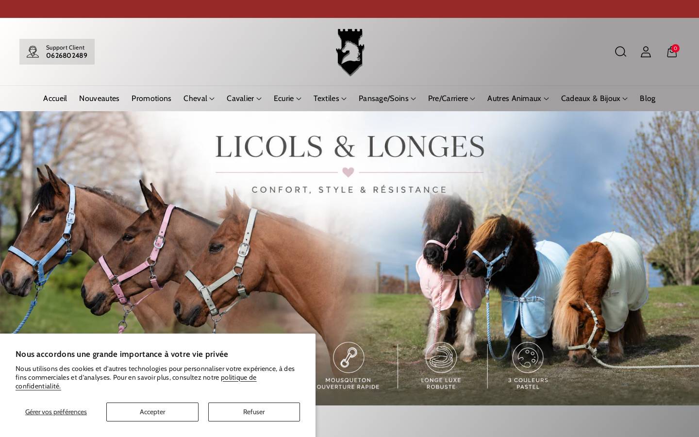 lepalaisdeschevaux.com homepage screenshot