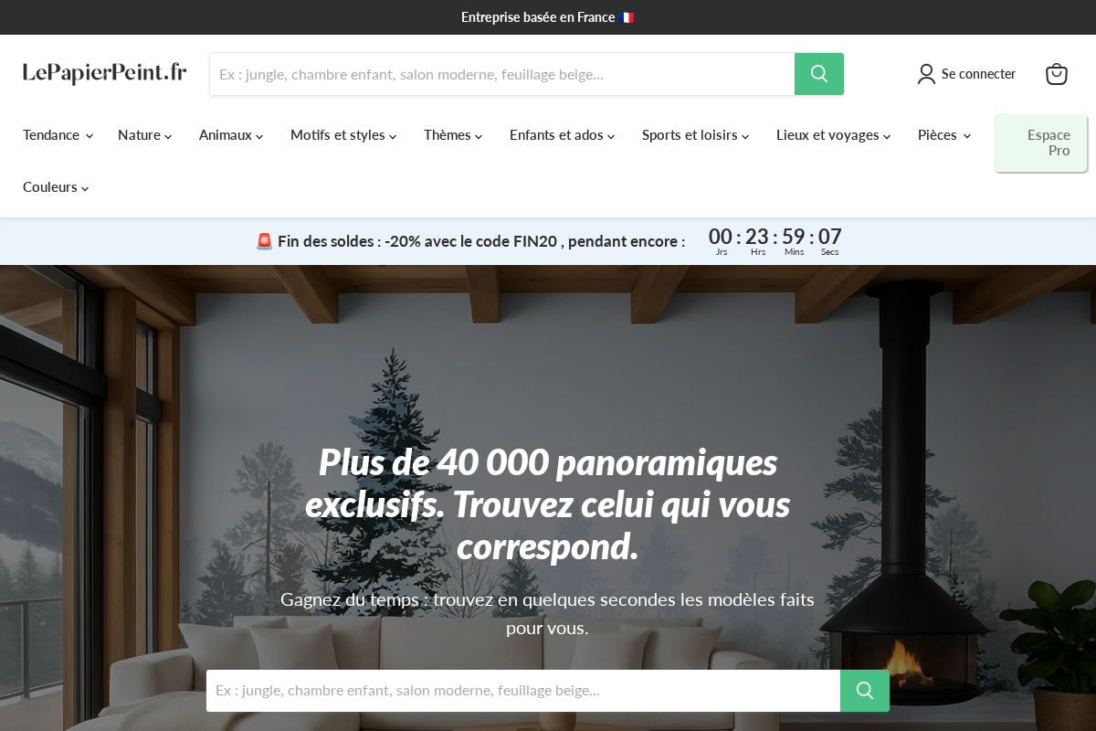 Lepapierpeint homepage screenshot