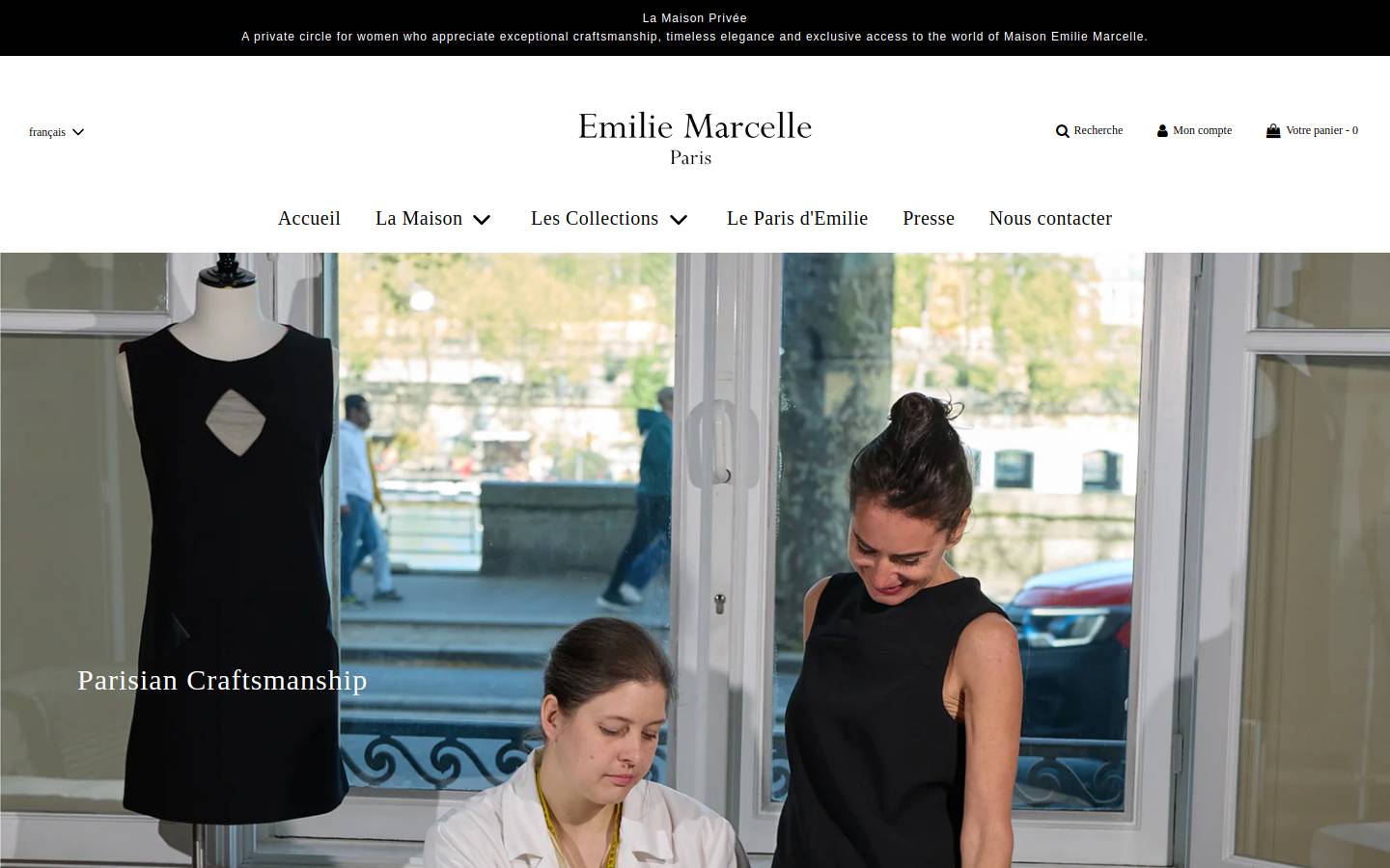 leparisdemilie.com homepage screenshot