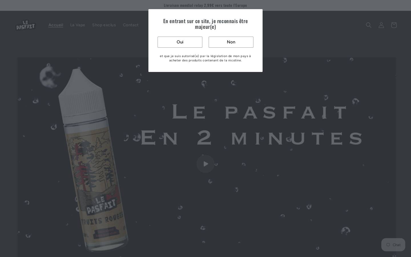 lepasfait.com homepage screenshot