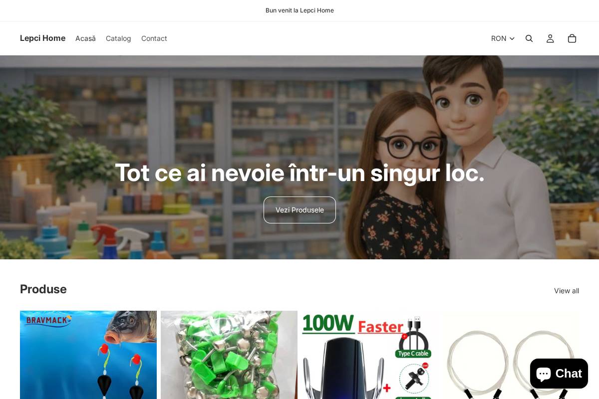 lepcihome.com homepage screenshot