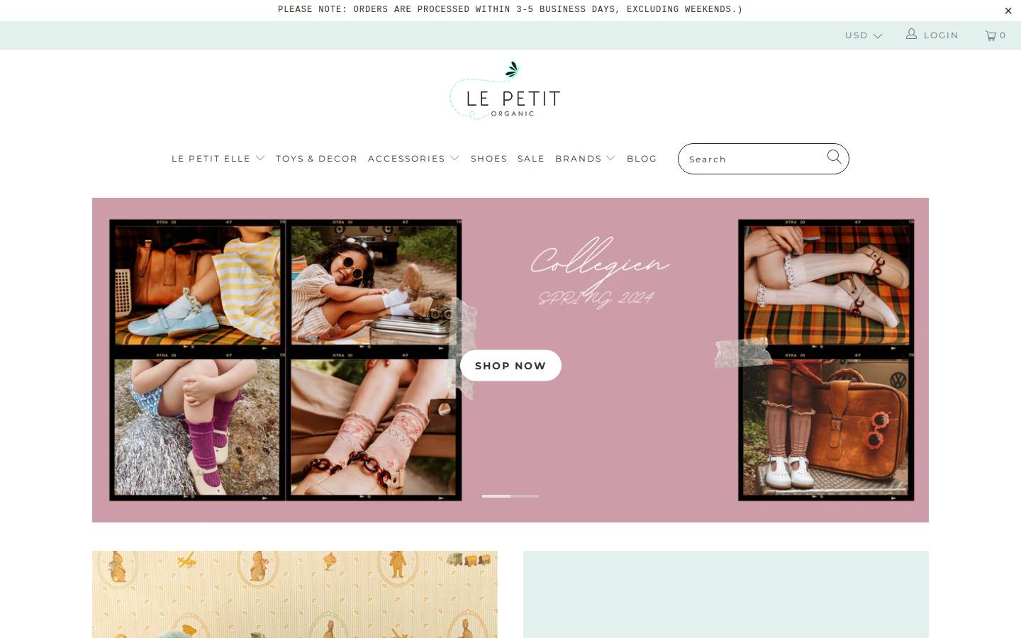 lepetitelle.com homepage screenshot