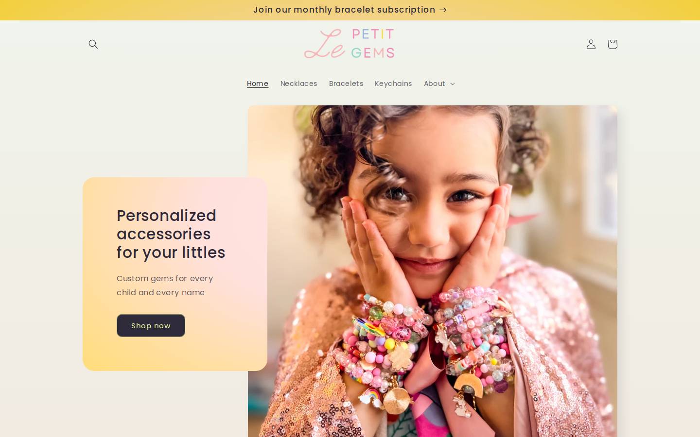 lepetitgems.com homepage screenshot