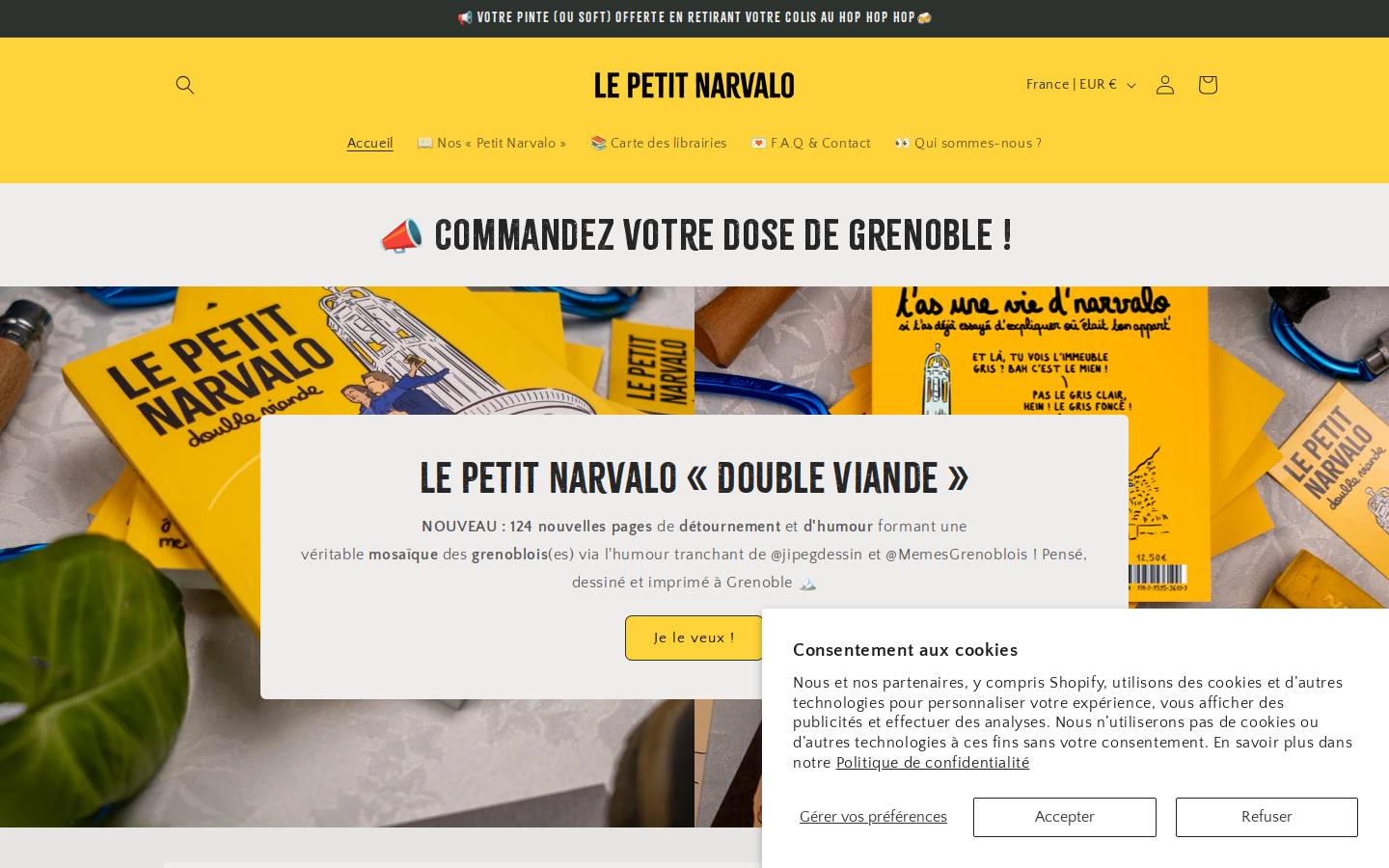 lepetitnarvalo.fr homepage screenshot
