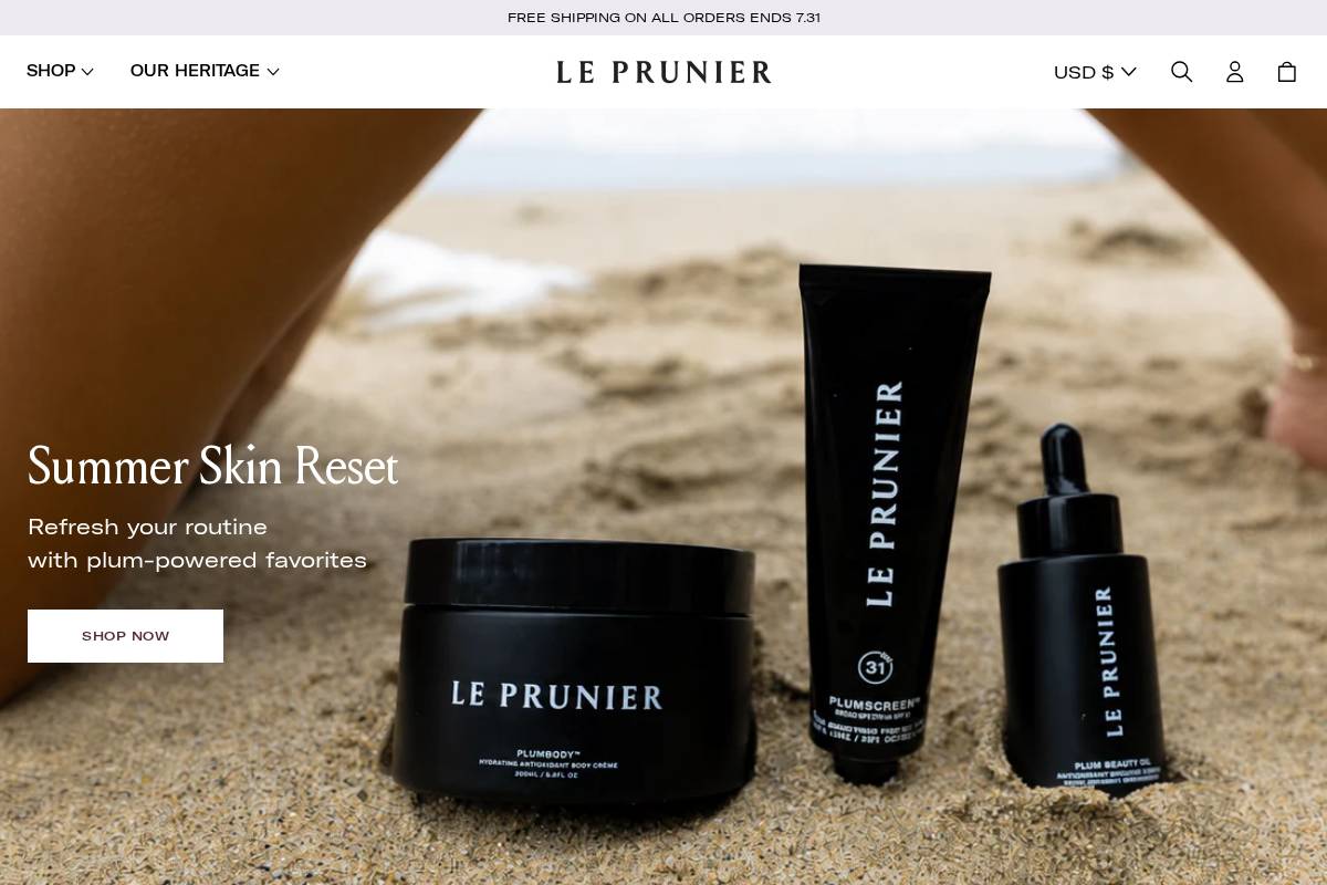 leprunier.com homepage screenshot