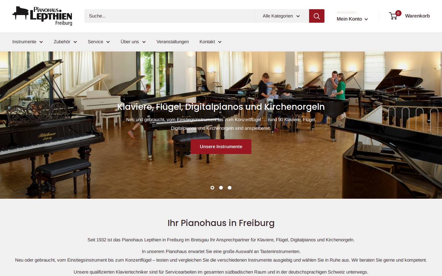lepthien.de homepage screenshot