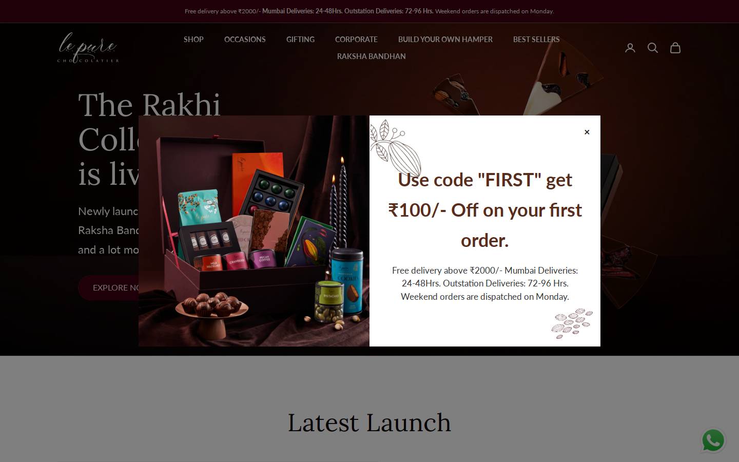 LE PURE homepage screenshot