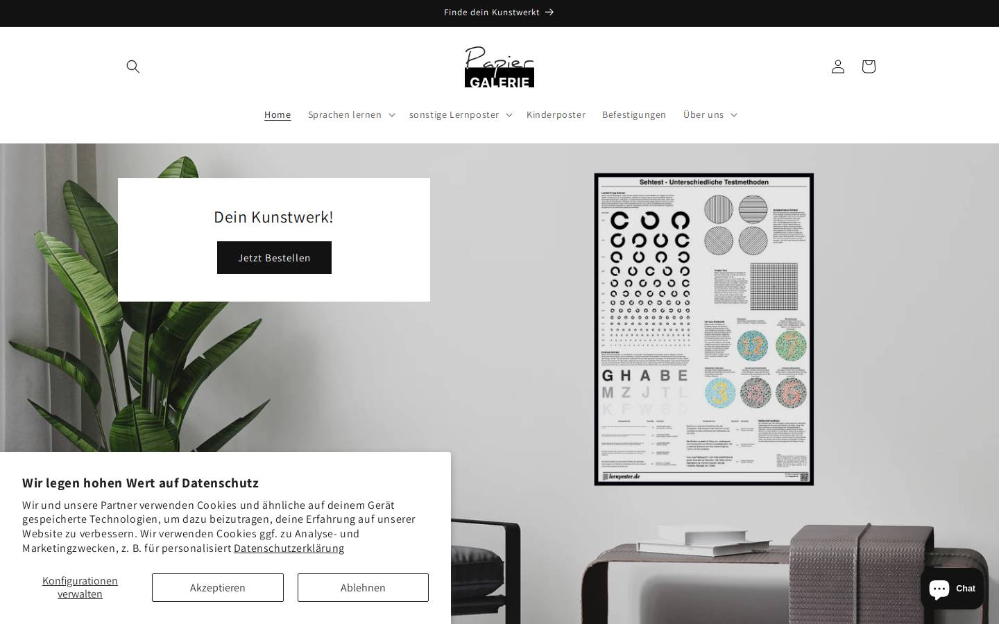 lernposter.de homepage screenshot