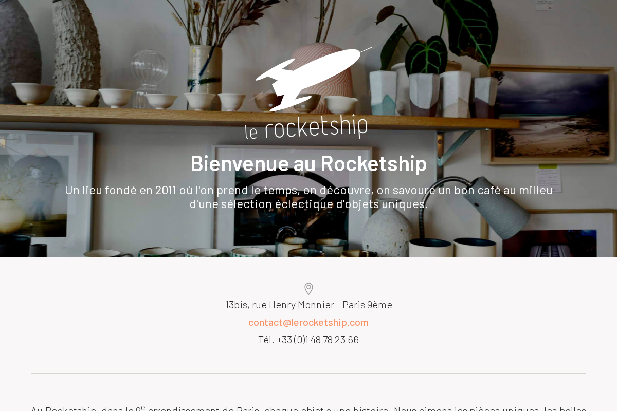 lerocketship.com homepage screenshot
