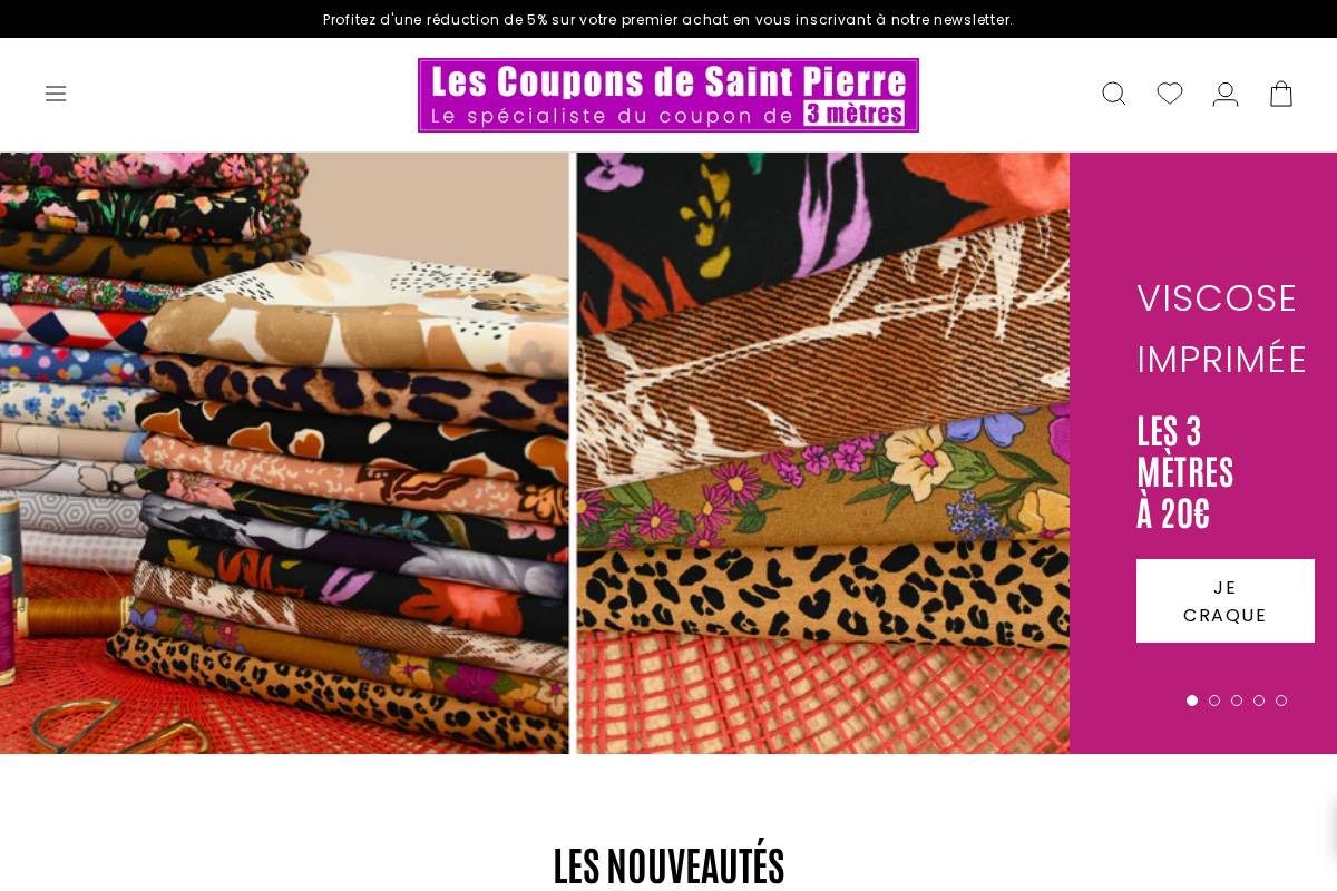 Les Coupons De Saint Pierre homepage screenshot