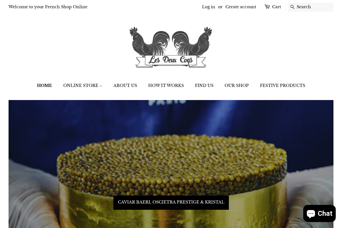 Les Deux Coqs homepage screenshot