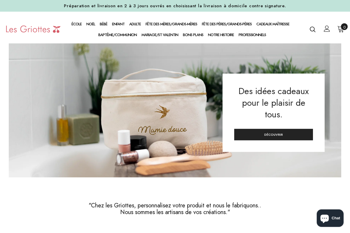 les-griottes.com homepage screenshot