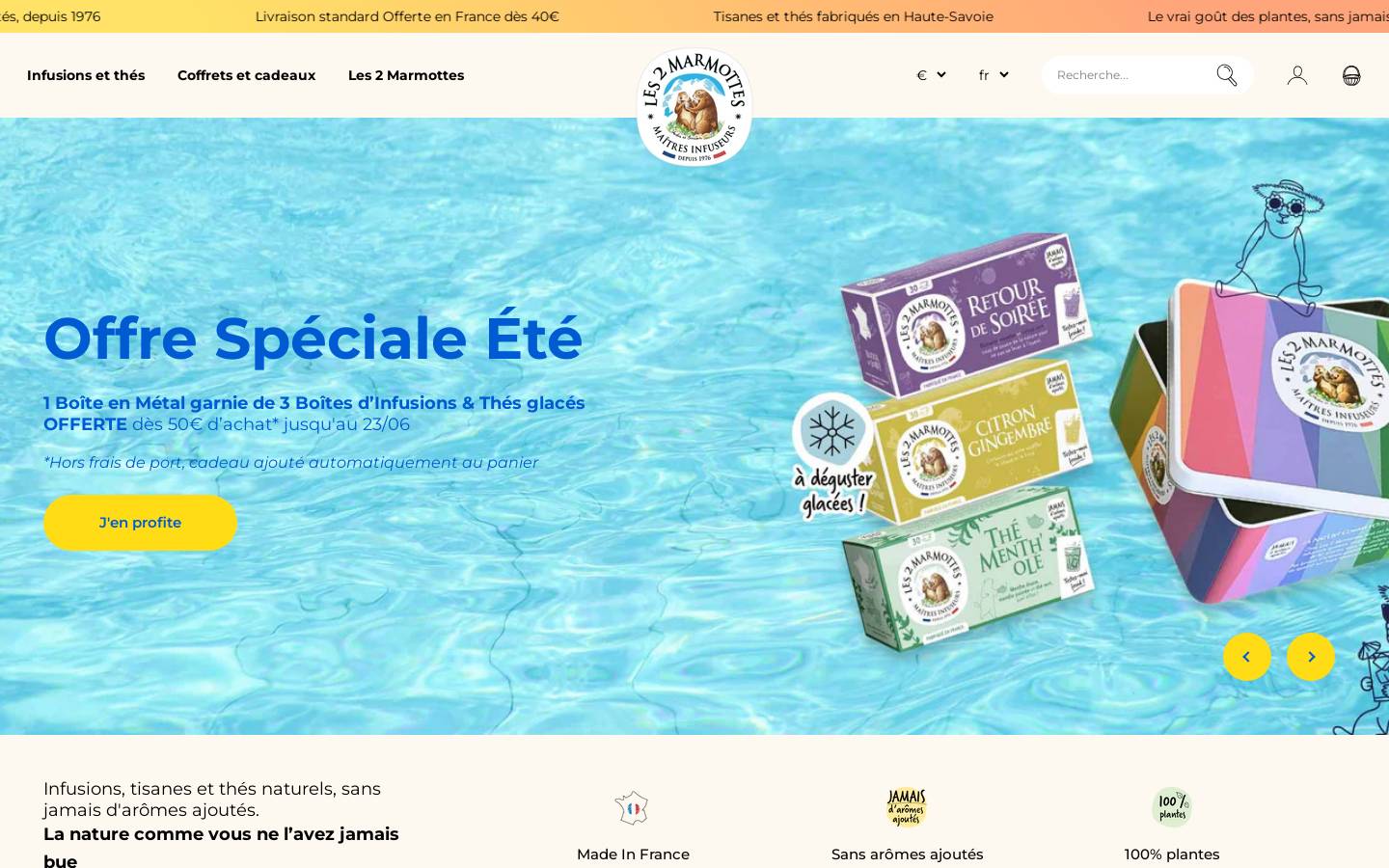 les2marmottes.com homepage screenshot