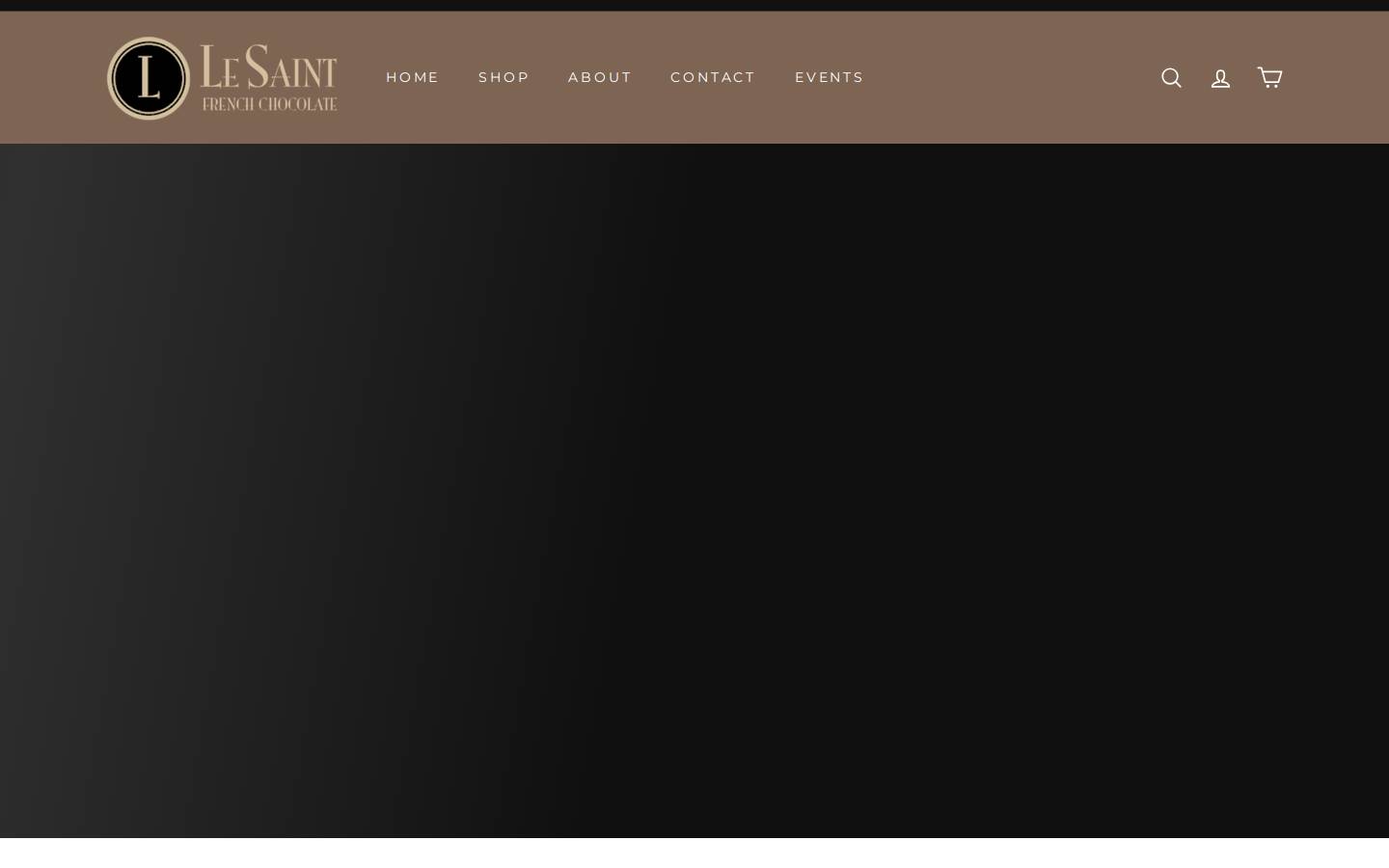 lesaint-chocolate.com homepage screenshot