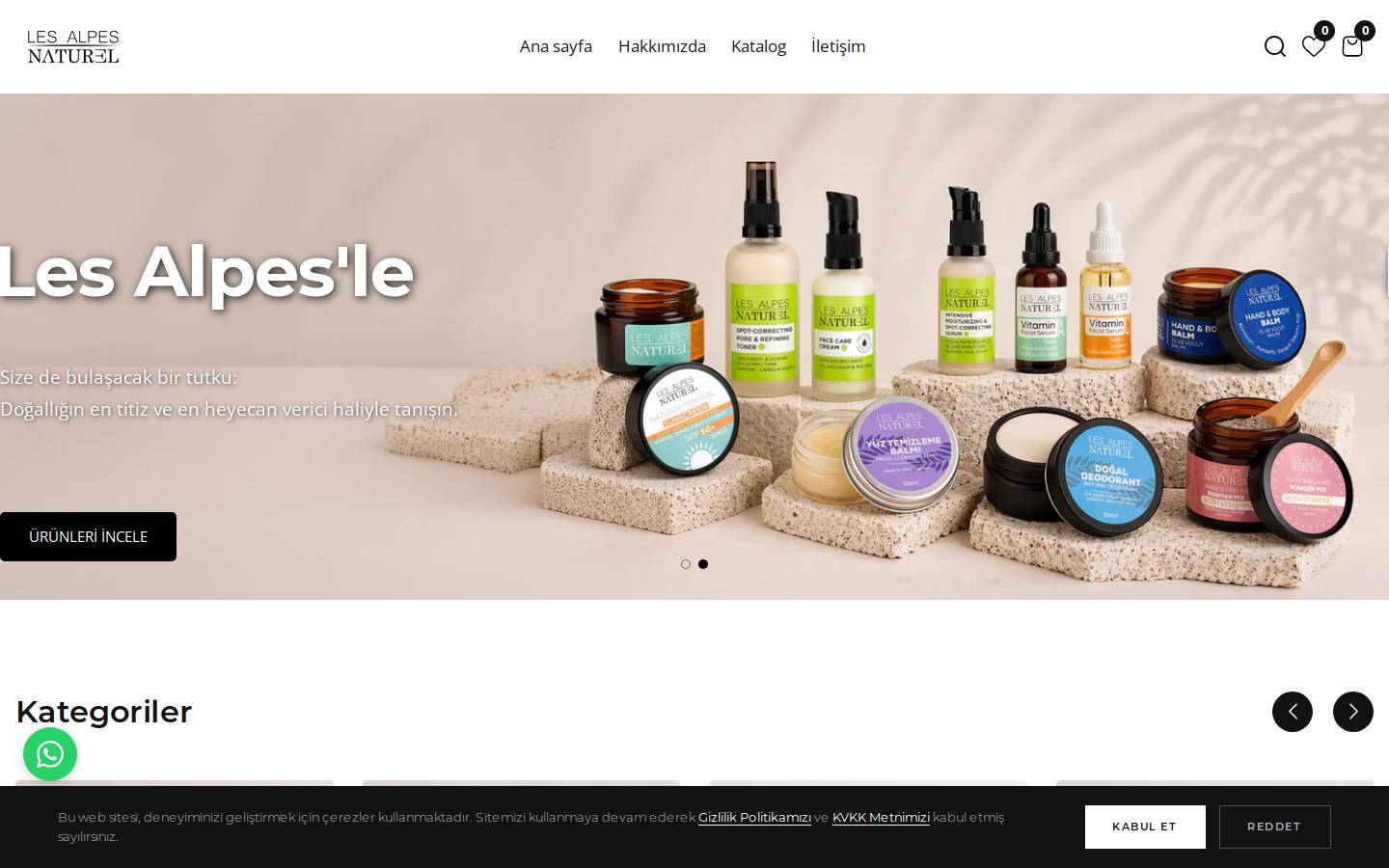 lesalpesnaturel.com homepage screenshot