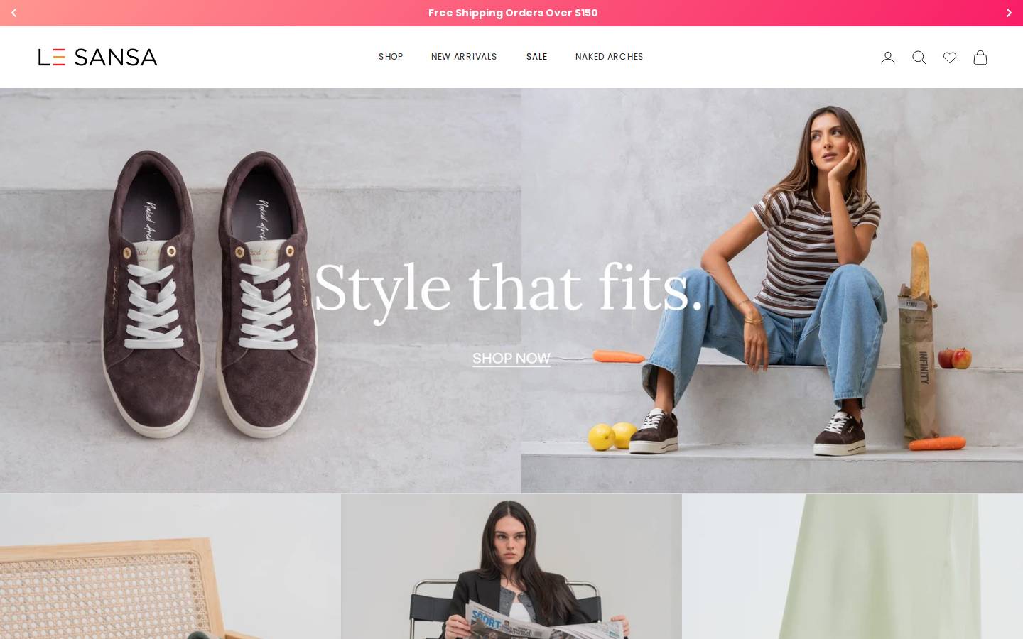 lesansa.com homepage screenshot