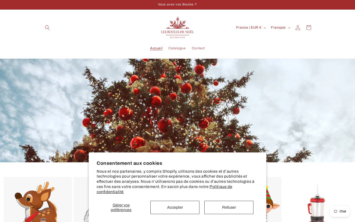 lesboulesdenoel.com homepage screenshot