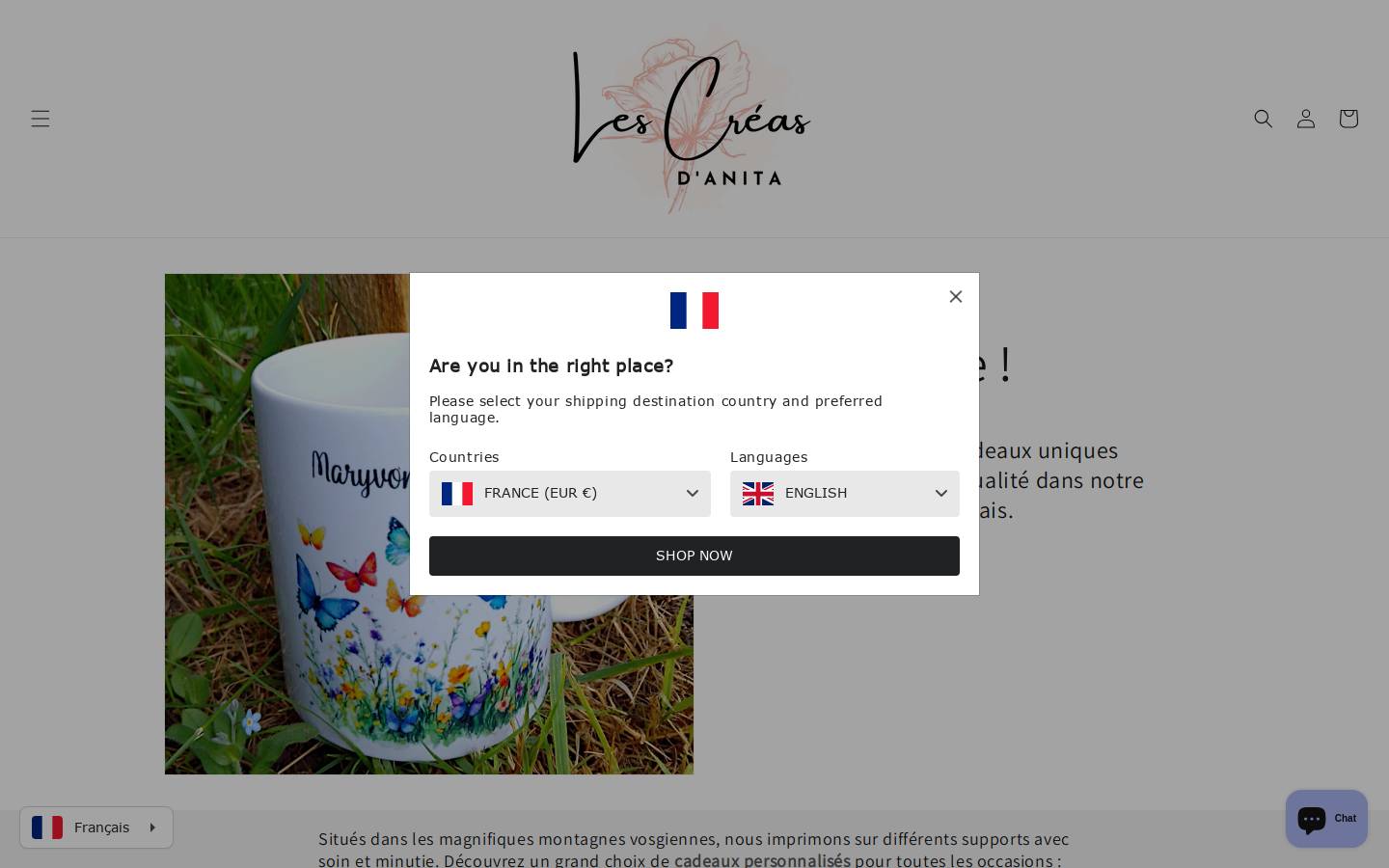 lescreasdanita.fr homepage screenshot