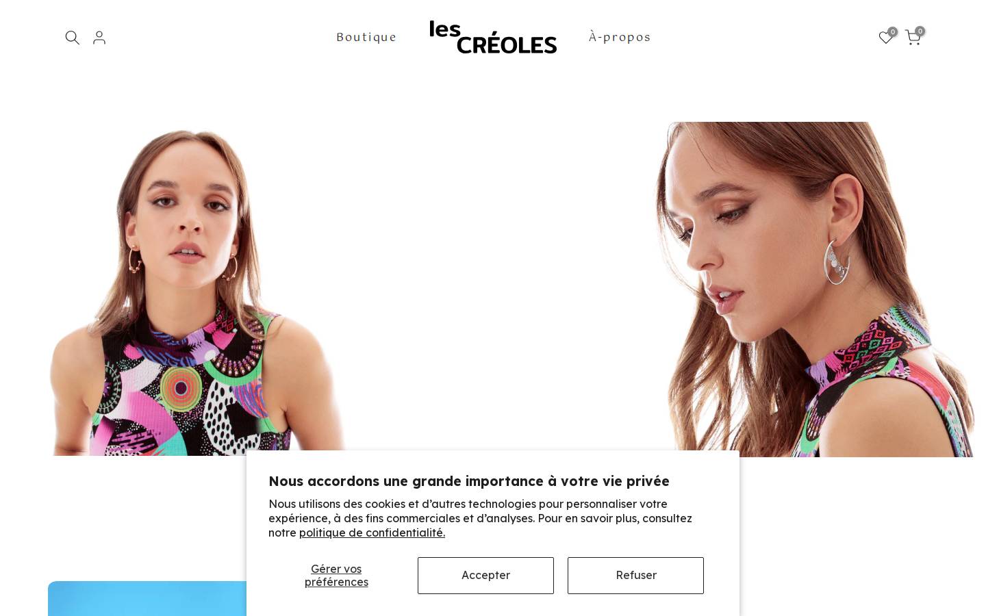 lescreoles.com homepage screenshot