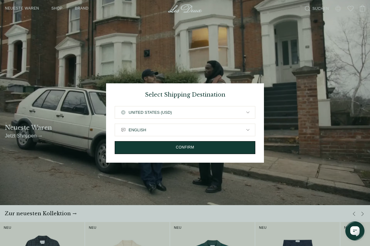 Les Deux homepage screenshot
