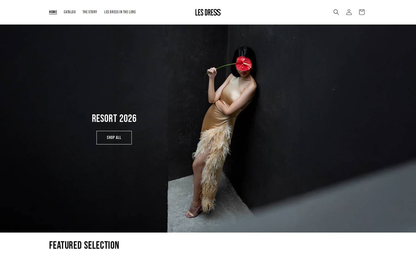 lesdress.com homepage screenshot