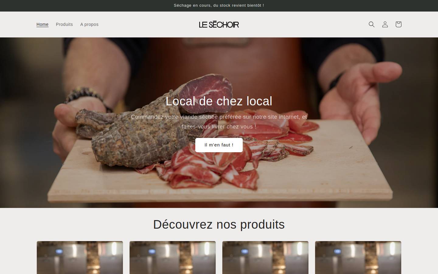 lesechoir.ch homepage screenshot
