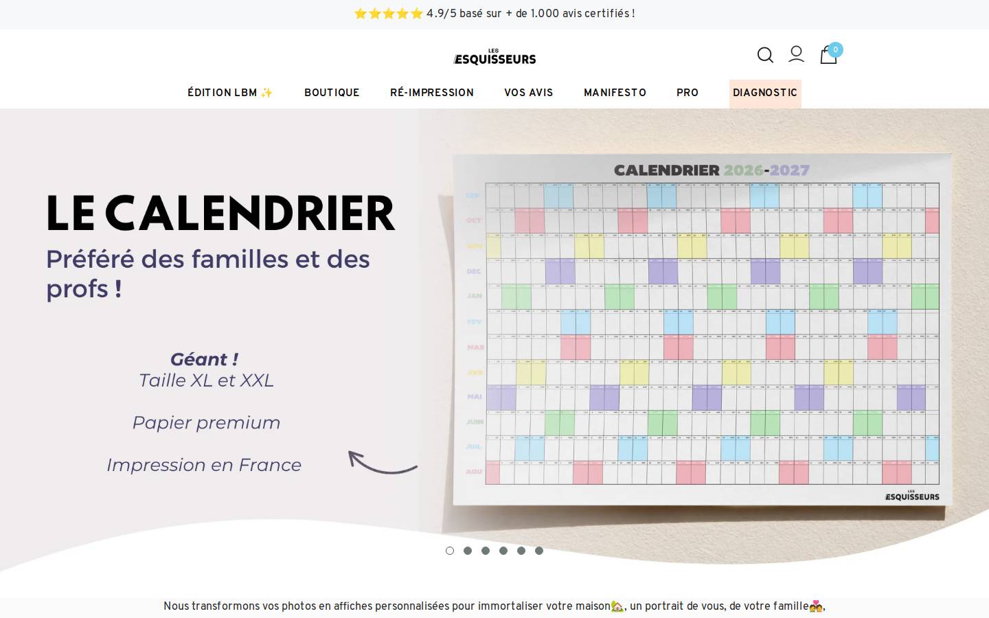 lesesquisseurs.com homepage screenshot