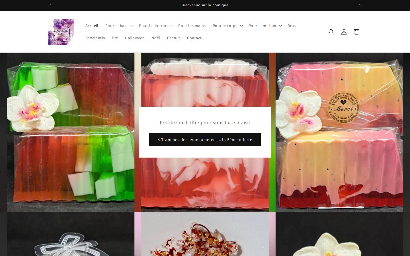 lesgourmandisesdemimi.com homepage screenshot