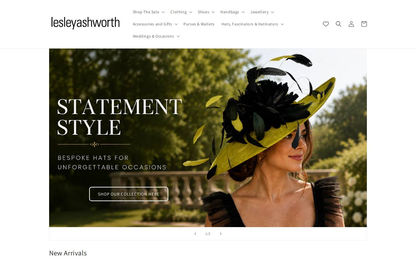 Lesleyashworth homepage screenshot