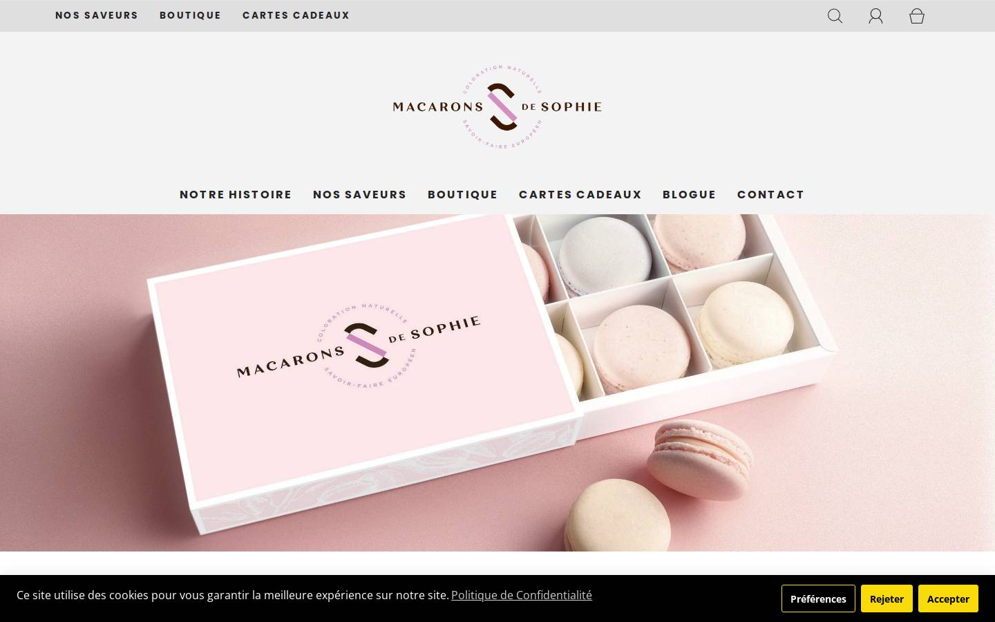 lesmacaronsdesophie.ca homepage screenshot