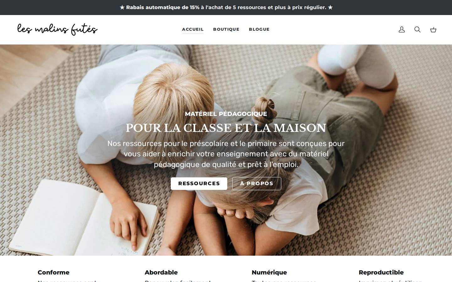 lesmalinsfutes.com homepage screenshot