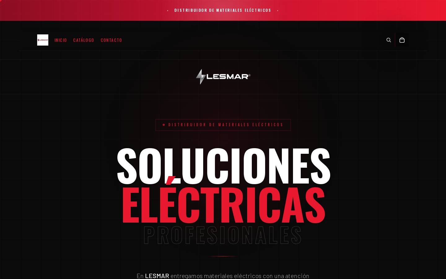 Lesmar homepage screenshot