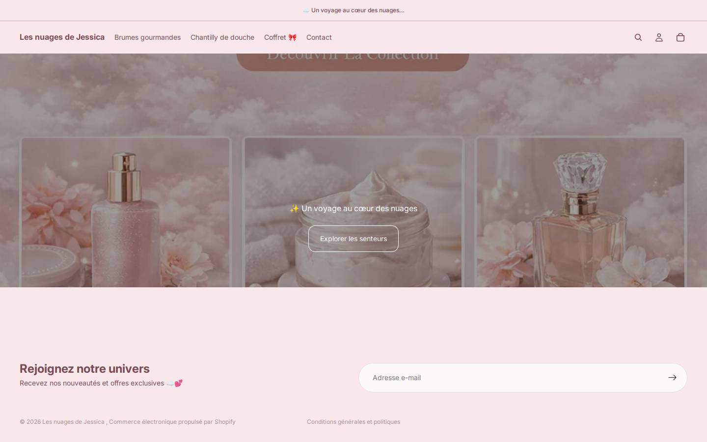lesnuagesdejessica.fr homepage screenshot