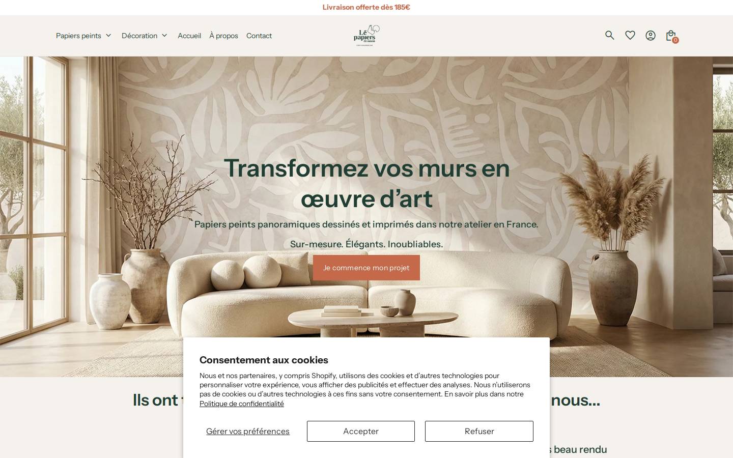 Lé papiers de Ninon homepage screenshot