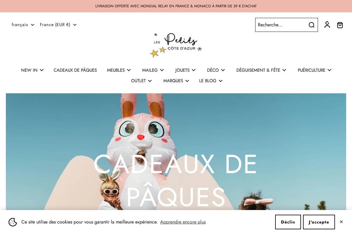 Les Petits homepage screenshot