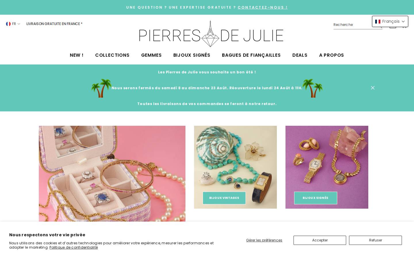 Lespierresdejulie homepage screenshot